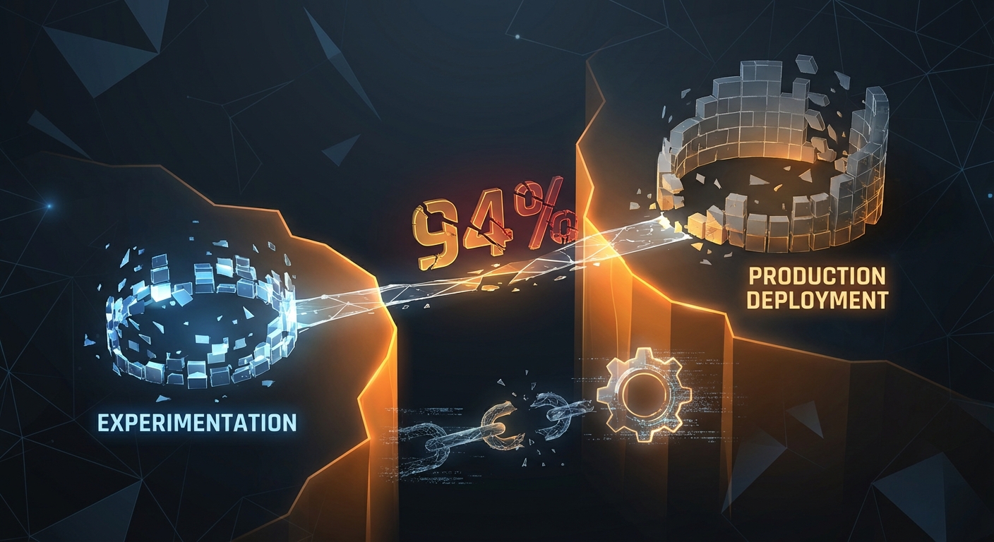 Cover for 94% of Enterprises Fail at AI Production Deployment — The Missing Layer Between Pilot and Production Is Memory