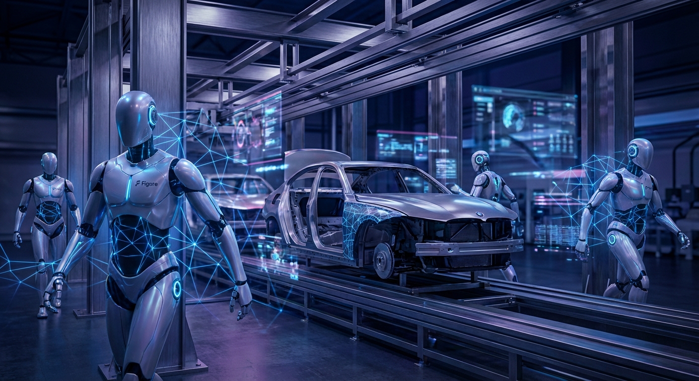 Cover for Figure AI's Humanoids Built 30,000 BMWs — 400% Efficiency Gain, 1,250 Hours Runtime, Zero Shift-to-Shift Memory