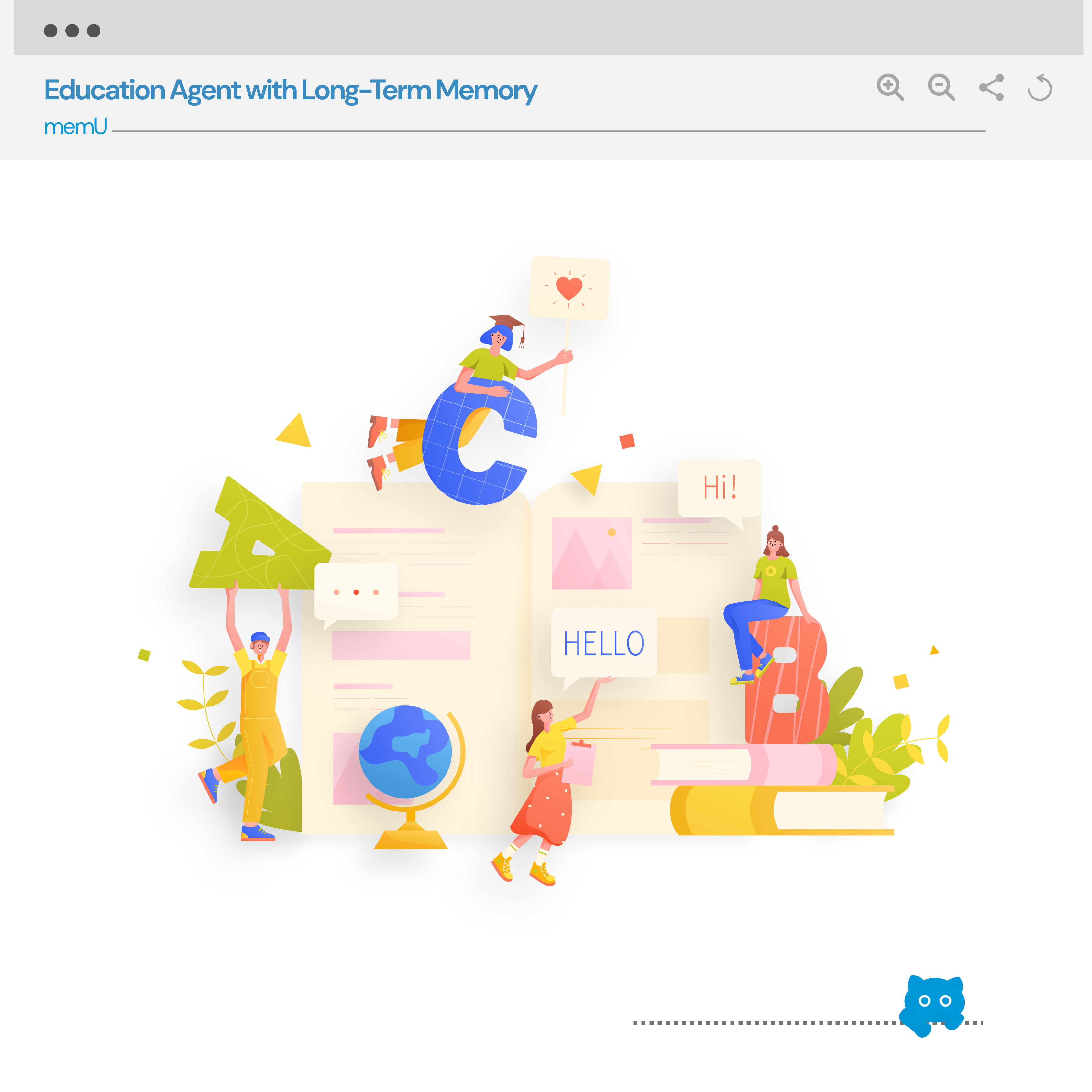 Education agent with long-term memory